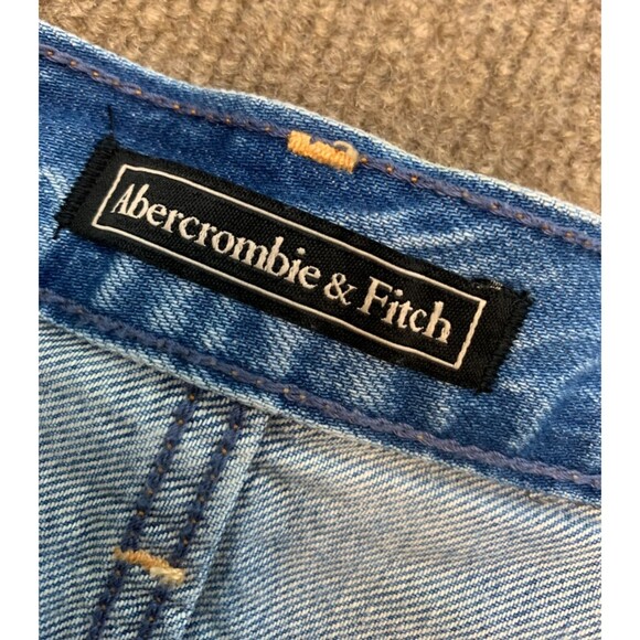 Abercrombie & Fitch Shorts Womens 27 High Rise Distressed Button Fly Beach Denim - Picture 7 of 9